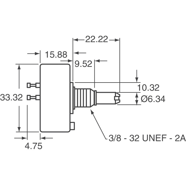 132B20502 Vishay Spectrol  Rotary Potentiometers Rheostats
